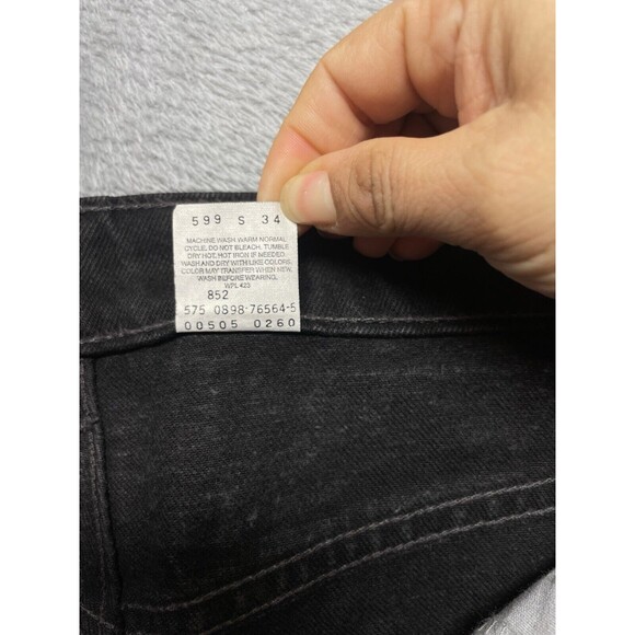 Vintage Levi’s 505 Regular Fit Straight Leg Men's Red Tab Jeans Size 36x32 - Picture 10 of 12